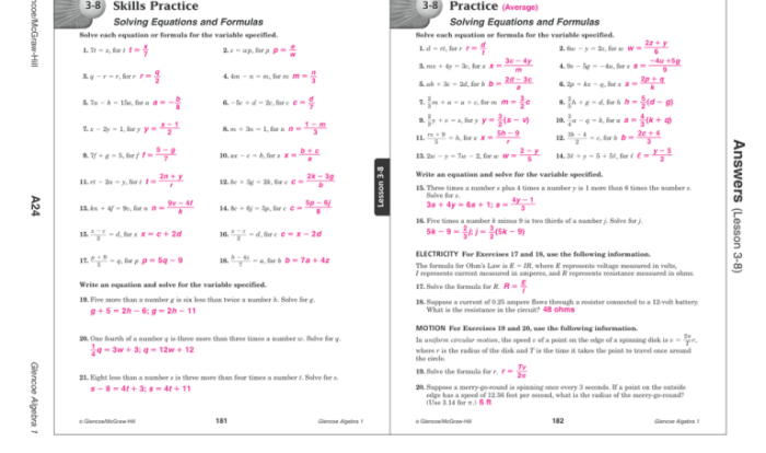 Glencoe geometry chapter 3 answer key