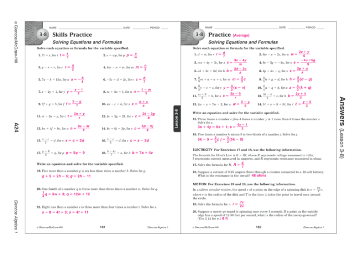 Glencoe geometry chapter 3 answer key