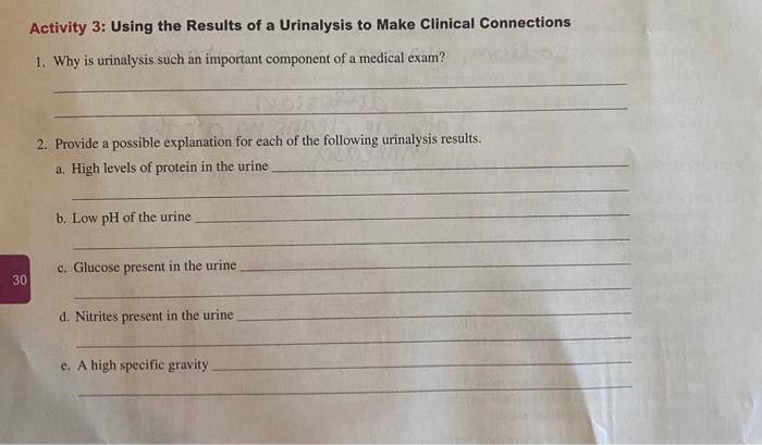 Simulating urinalysis lab activity answers