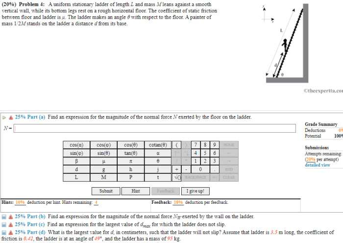 Stationary mass leans